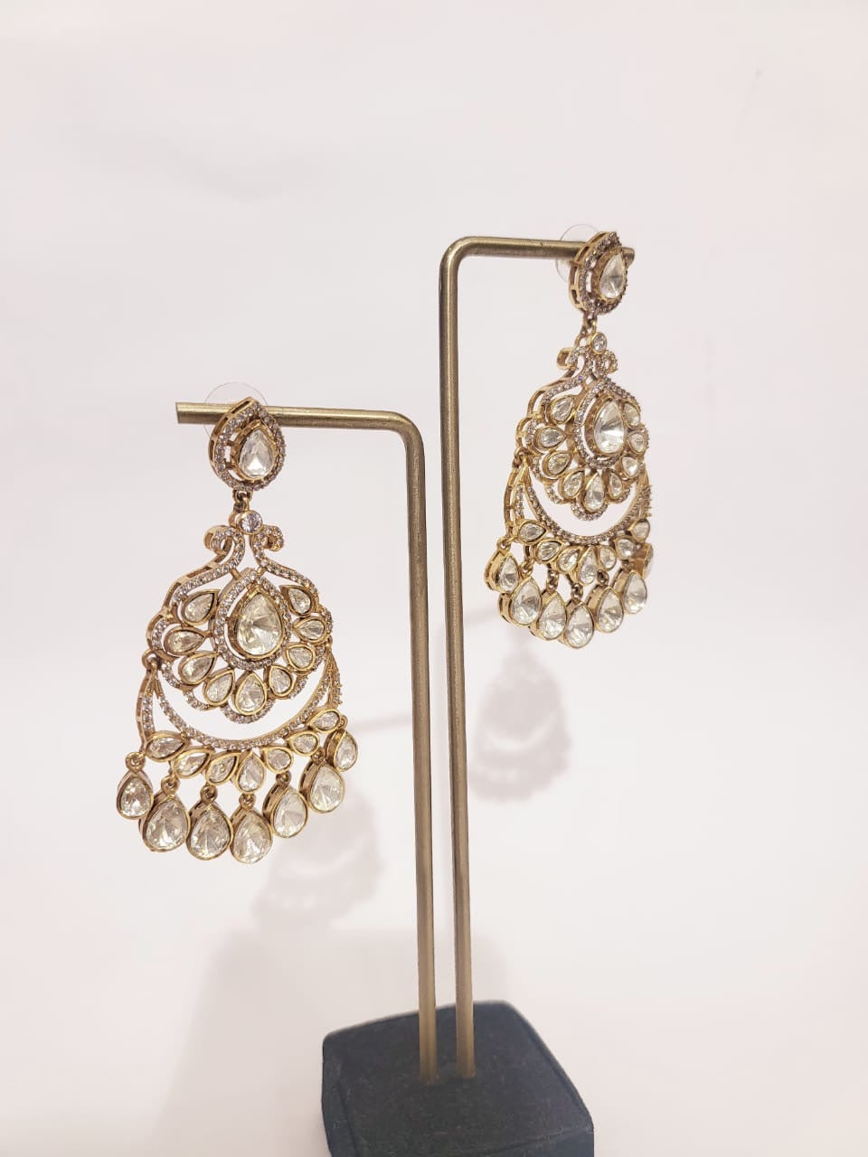 Noor Royale Kundan Chandbali Earrings