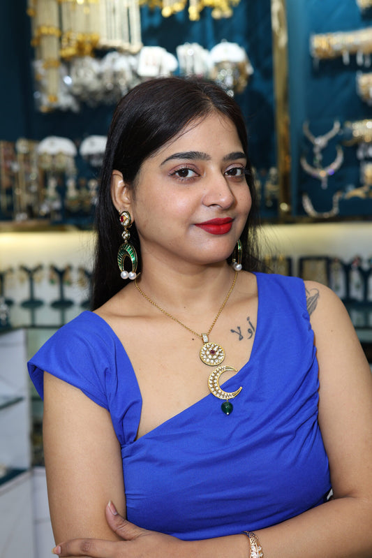 Half moon jewellery set