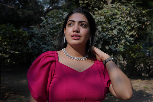 Silver & Pearl jewellery set