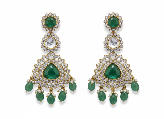 The Mayur-Pankh Emerald Drops