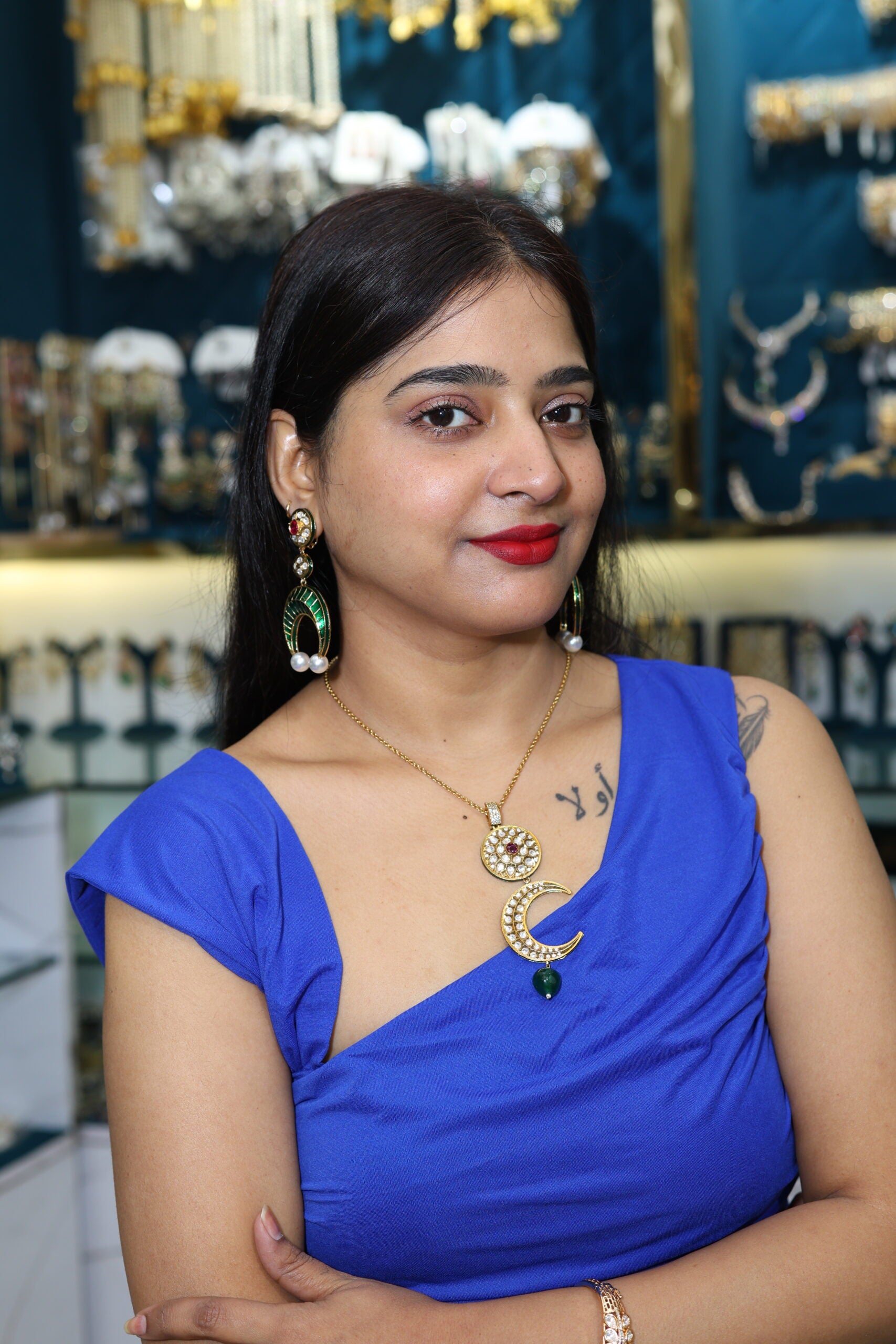 Half moon jewellery set