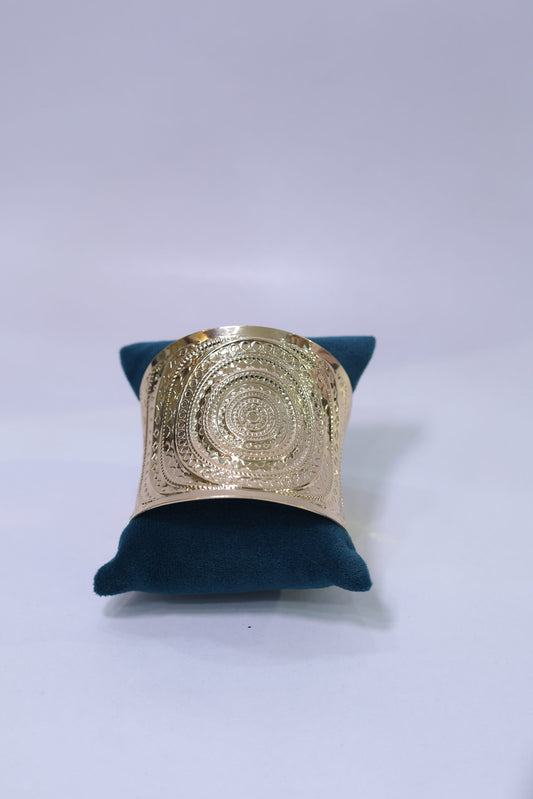 Gold toned cuff bracelet
