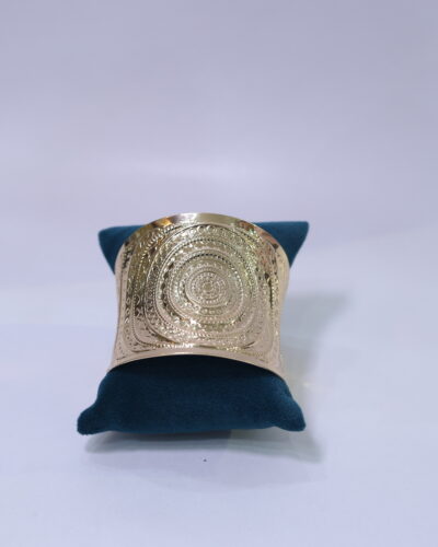 Gold toned cuff bracelet