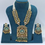 Gold Plated green stone detailing