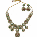 The Emerald Ruby Meena Polki Choker